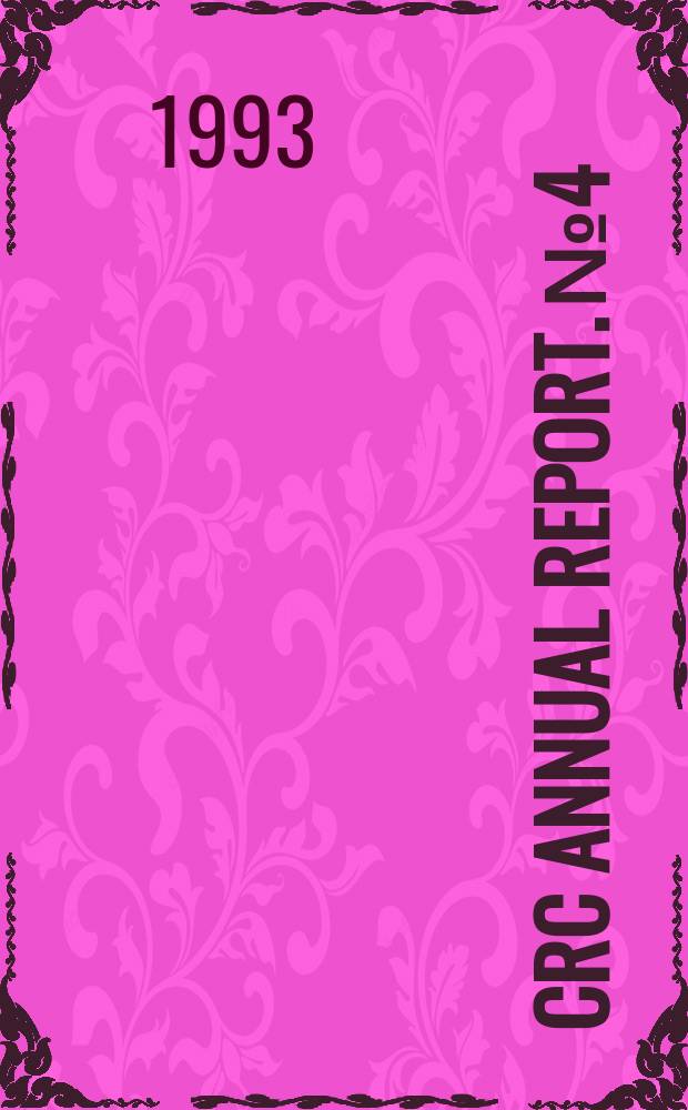 CRC annual report. №4