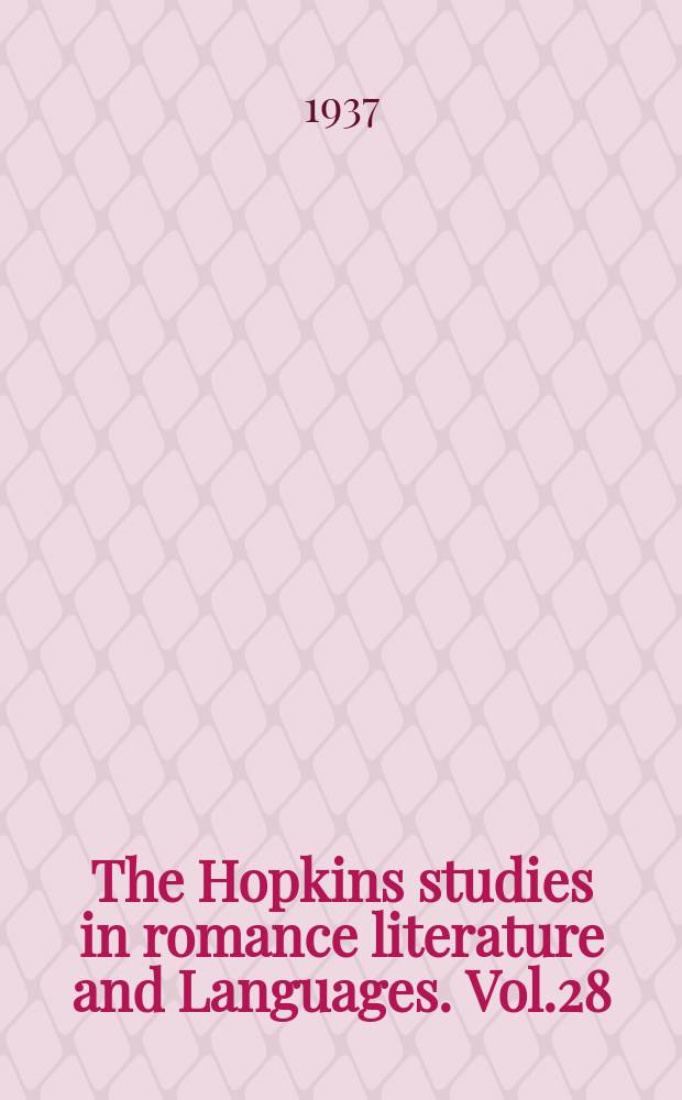 The Hopkins studies in romance literature and Languages. Vol.28 : La Mesnadi&egrave;r&eacute;s po&eacute;tique (1639): sources and dramatic theories