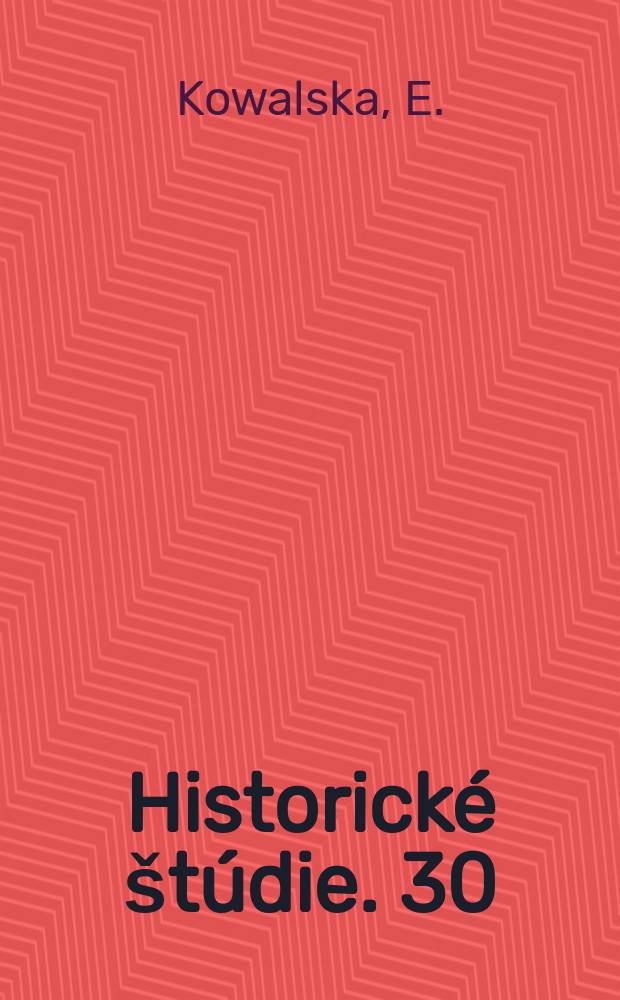 Historické štúdie. [30] : Státne l'udové skolstvo na Slovensku...