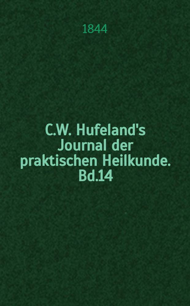 C.W. Hufeland's Journal der praktischen Heilkunde. Bd.14 (97), St.5