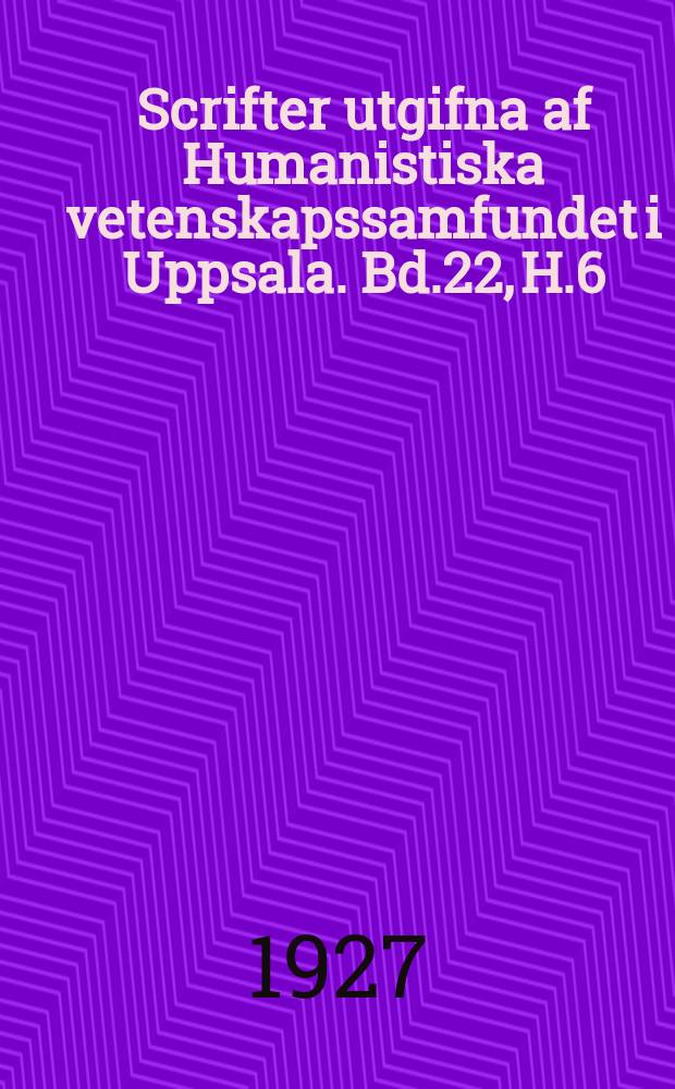 Scrifter utgifna af Humanistiska vetenskapssamfundet i Uppsala. [Bd.]22, [H.]6 : The English pronunciation at Shakespeare's time as taught by William Bullokar