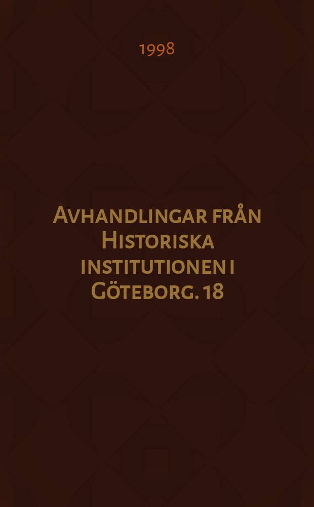 Avhandlingar från Historiska institutionen i Göteborg. 18 : "Att åka snålskjuts är icke hederligt"