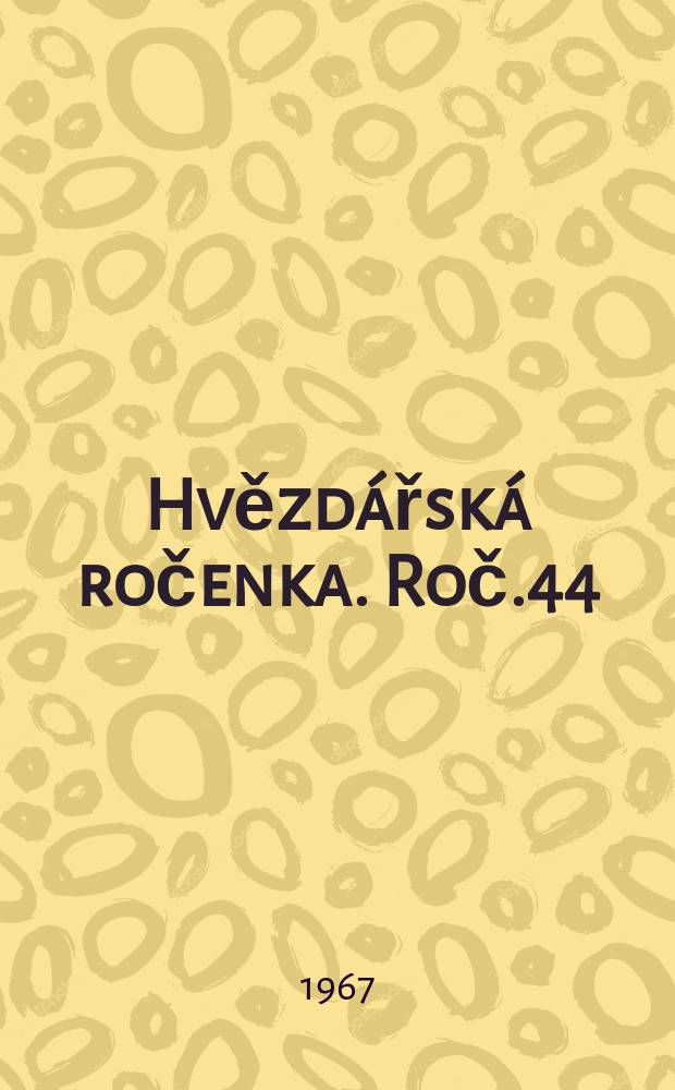 Hvězdářská ročenka. Roč.44 : 1968