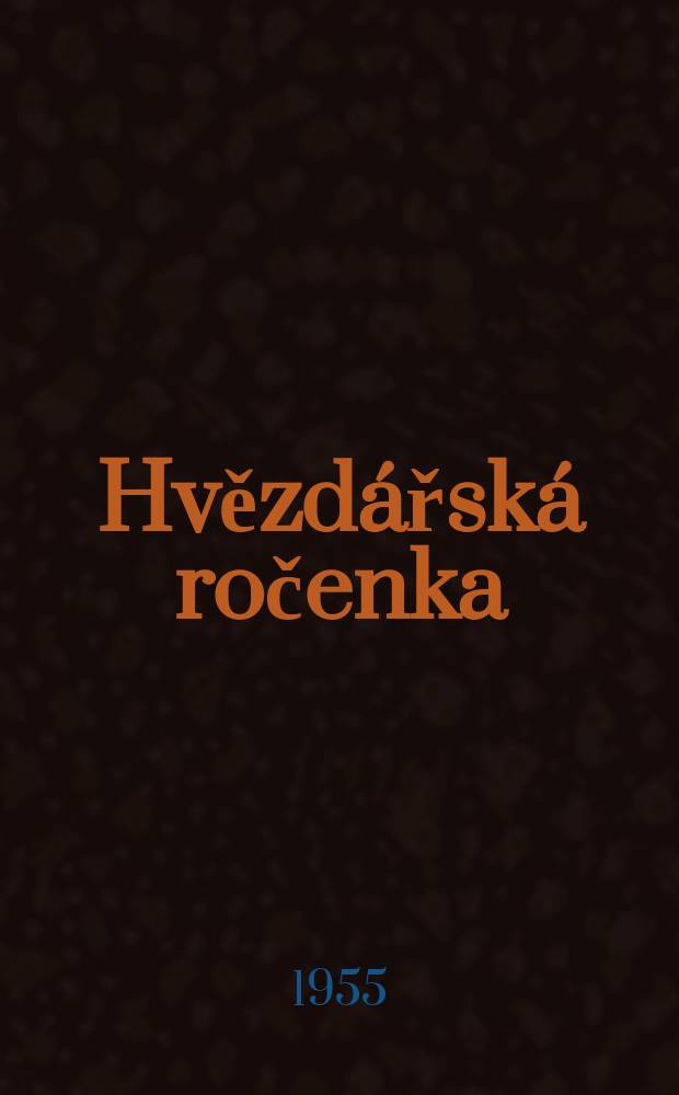 Hvězdářská ročenka