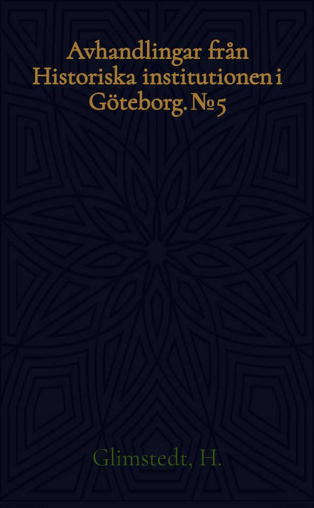 Avhandlingar från Historiska institutionen i Göteborg. №5 : Mellan teknik och samhälle