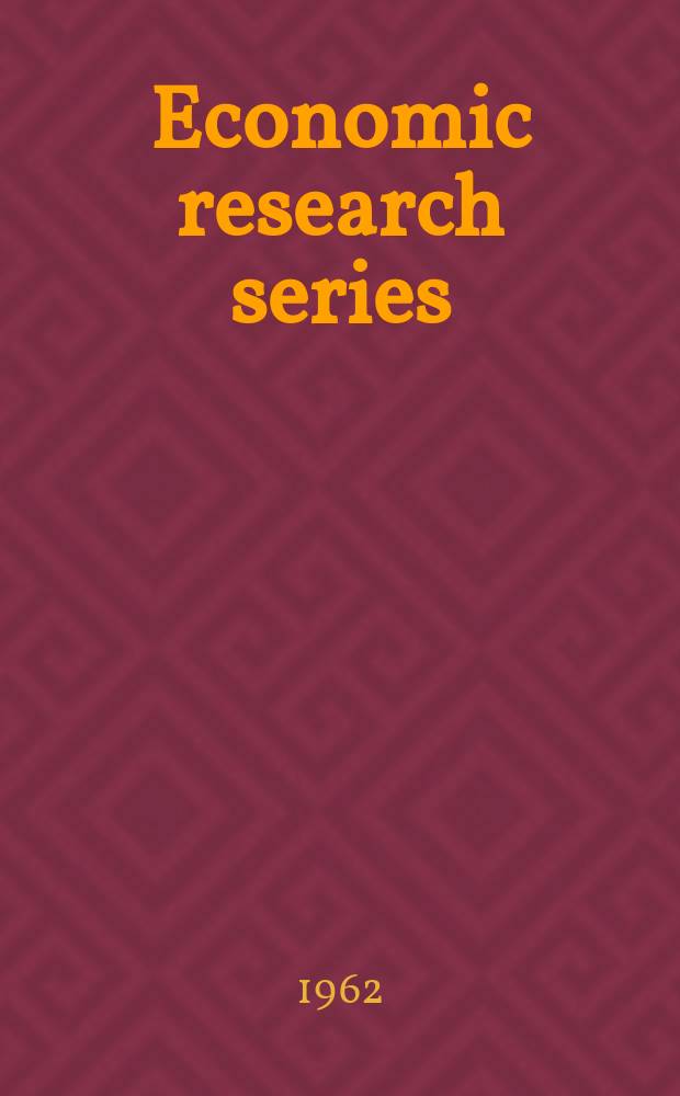 Economic research series