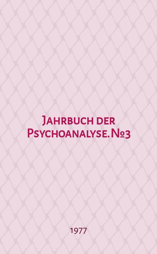Jahrbuch der Psychoanalyse. №3 : Psychoanalyse und dialektische Theologie