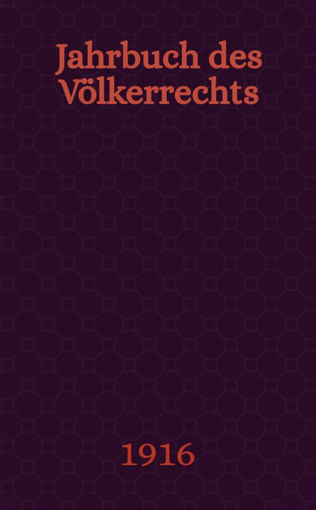 Jahrbuch des Völkerrechts