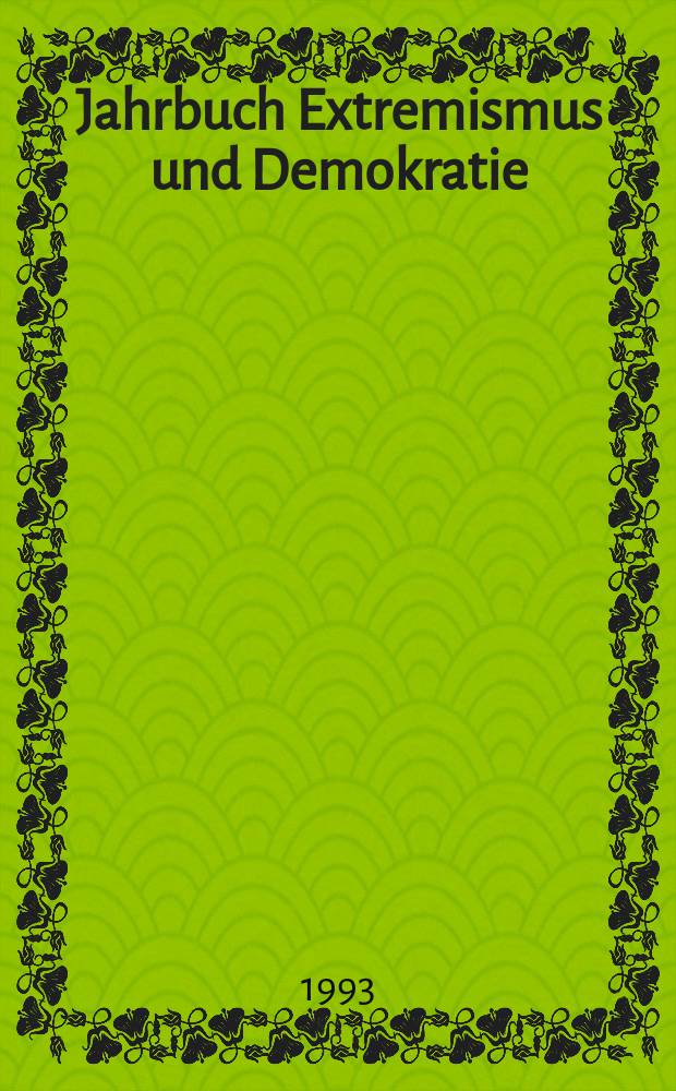 Jahrbuch Extremismus und Demokratie