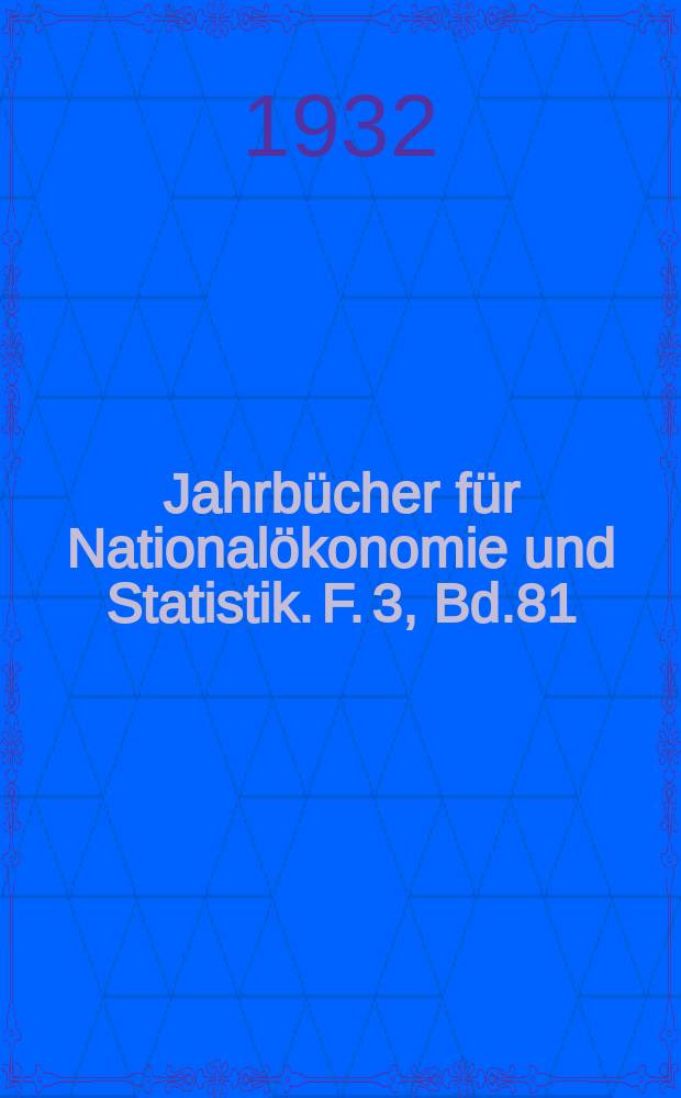 Jahrbücher für Nationalökonomie und Statistik. F. 3, Bd.81(136), H.3