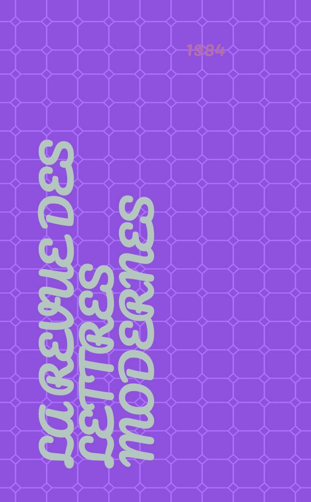 La Revue des lettres modernes : Histoire des idées et des littératures. Victor Hugo