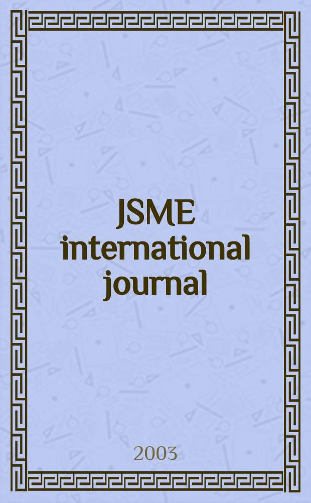 JSME international journal : Ser.B. Fluids and thermal engineering. Vol.46, №2