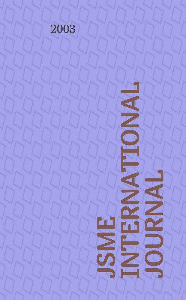 JSME international journal : Ser.B. Fluids and thermal engineering. Vol.46, №4