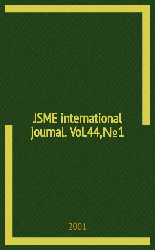 JSME international journal. Vol.44, №1