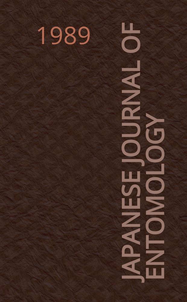 Japanese journal of entomology