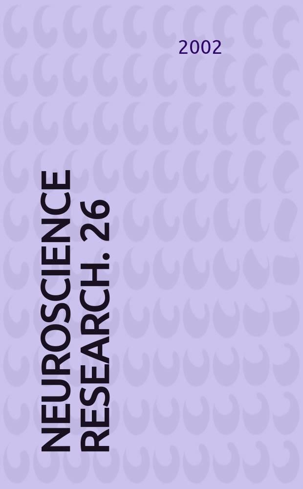 Neuroscience research. 26