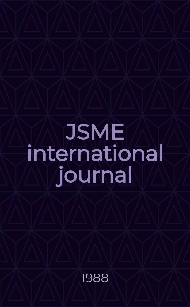 JSME international journal : Ser. C. Dynamics, control, robotics, design and manufacturing