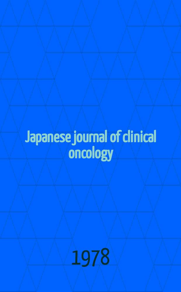 Japanese journal of clinical oncology