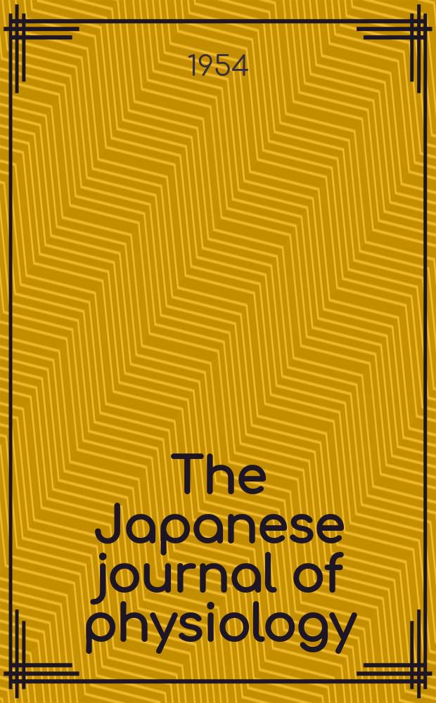 The Japanese journal of physiology : Publ. by the Physiological society of Japan