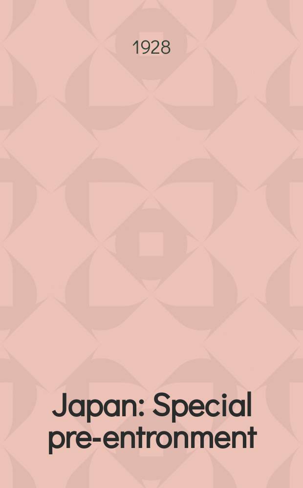 Japan : Special pre-entronment : Edition of Japan overseas : Travel magazine