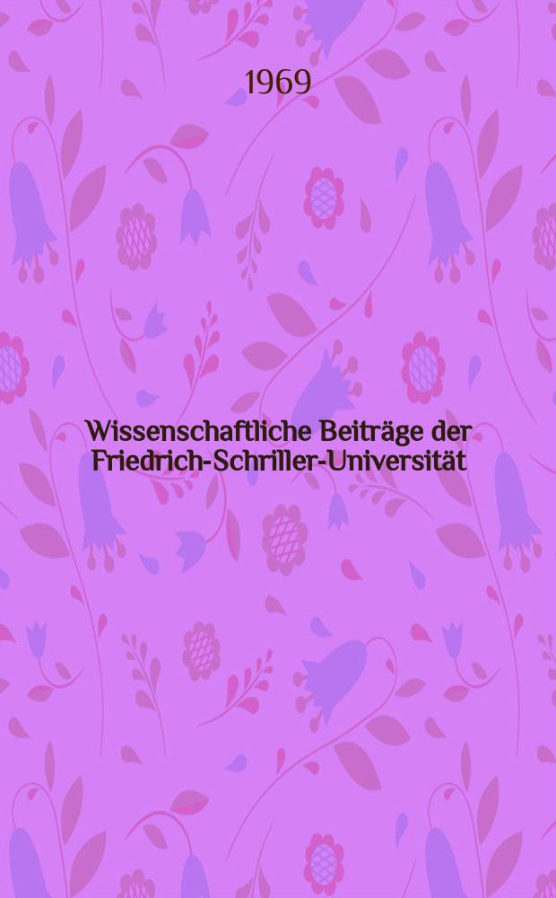 Wissenschaftliche Beiträge der Friedrich-Schriller-Universität : Aerosole in der Medizin