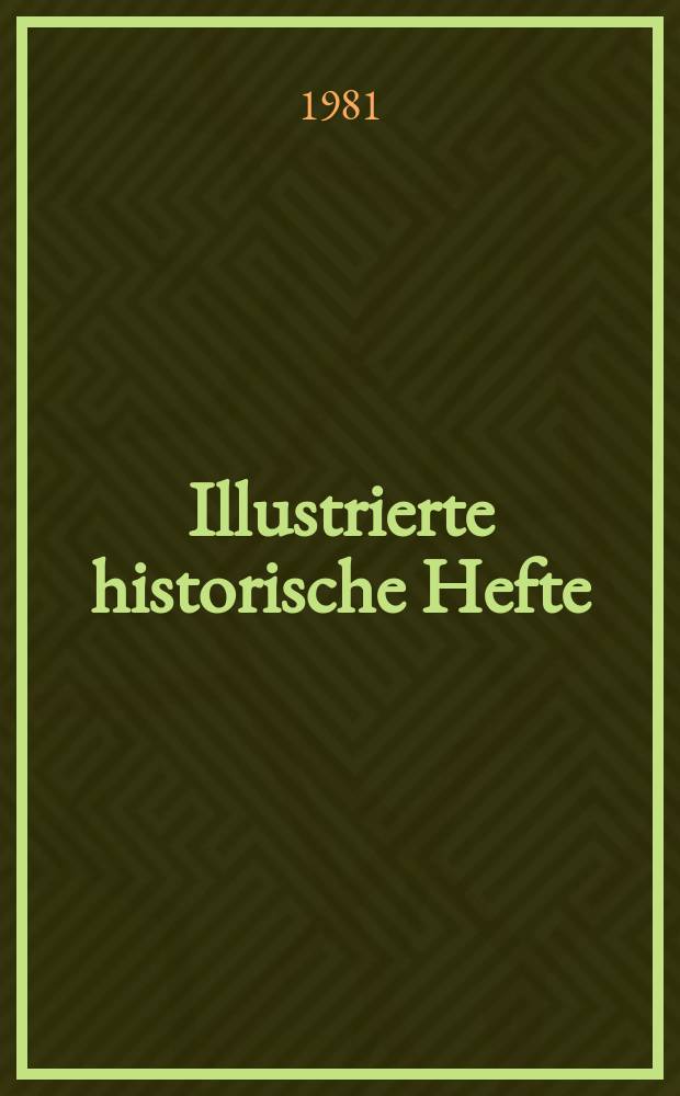 Illustrierte historische Hefte : Hrsg.: Zentralinst. für Geschichte der Akad. der Wiss. der DDR. 25 : Flucht nach Weimar. 1918-1919