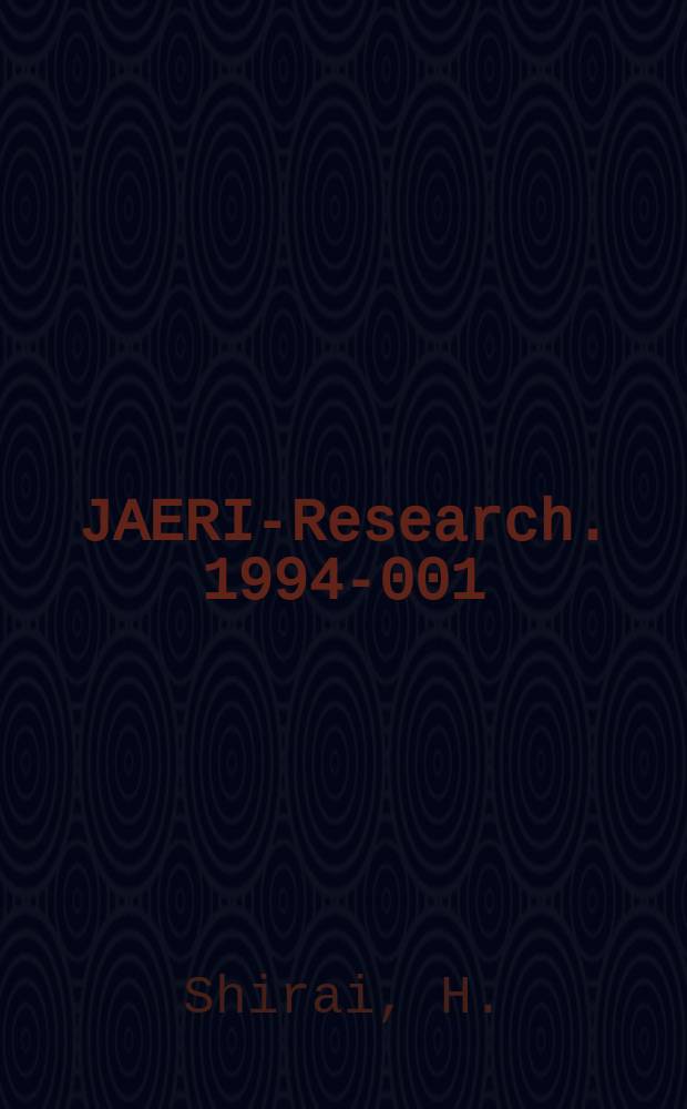 JAERI-Research. 1994-001 : Transport studies of tokamak plasmas