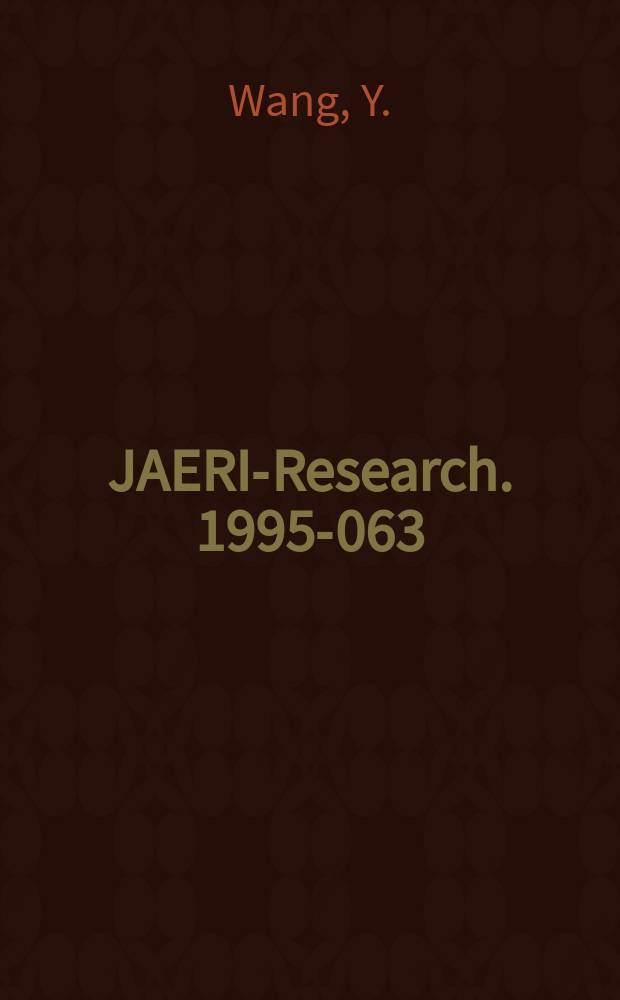 JAERI-Research. 1995-063 : Strategic research on CO₂ emission...
