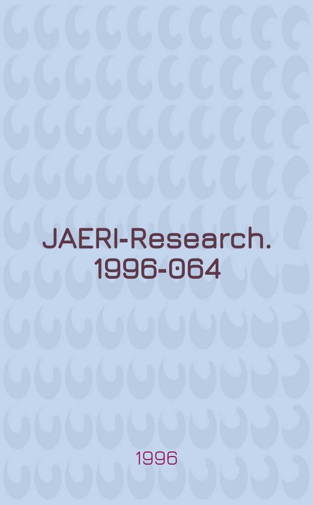 JAERI-Research. 1996-064 : Conceptual design...