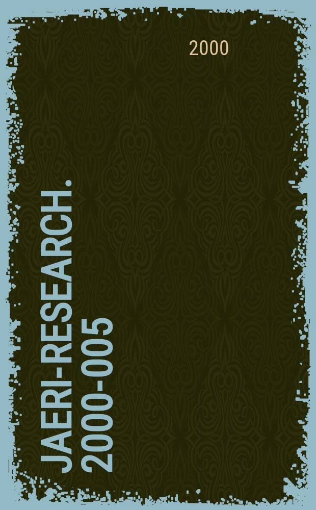 JAERI-Research. 2000-005 : Analysis of chromosome...