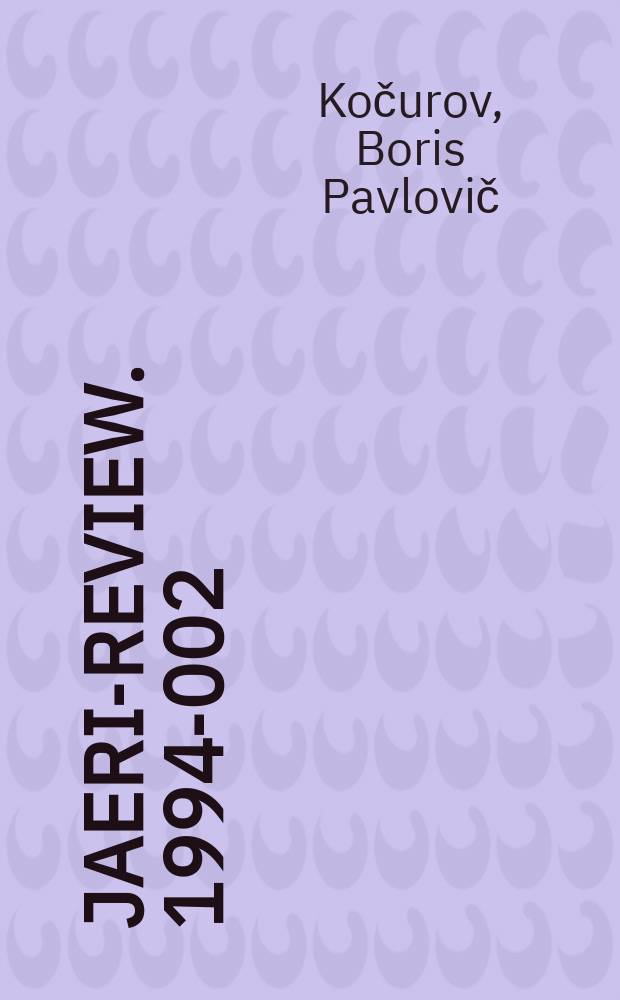 JAERI-Review. 1994-002 : An advanced method of heterogeneous...