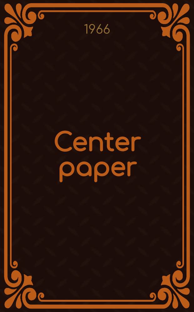 Center paper