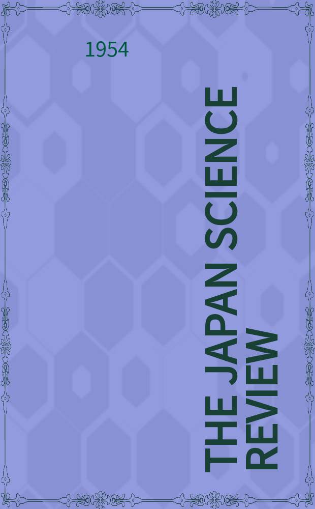 The Japan science review : Mechanical & electrical engineering. The Japan science review