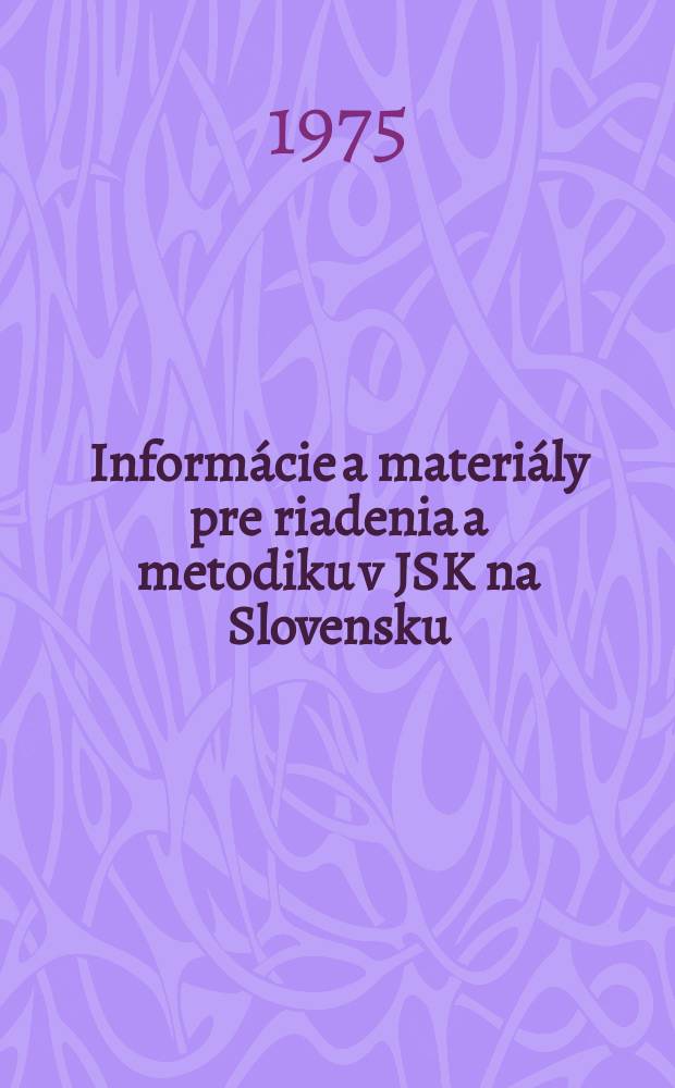 Informácie a materiály pre riadenia a metodiku v JSK na Slovensku : Bull. pre riadiacu a metodickú prácu v JSK. Č.101 : Menný a predmetový register k č. 1-100