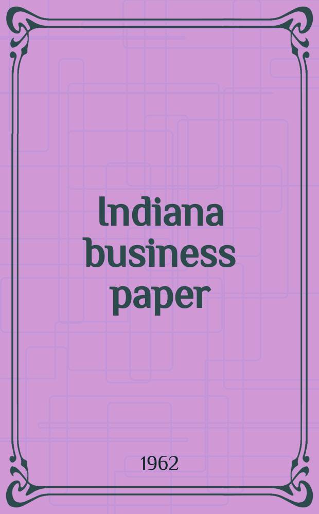 Indiana business paper