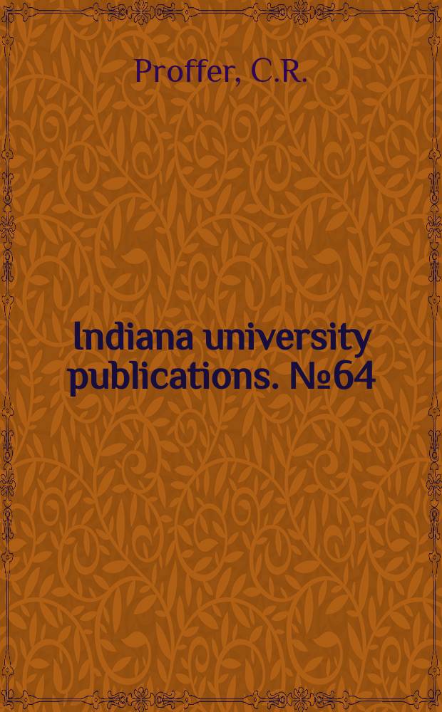 Indiana university publications. №64 : Keys to "Lolita"