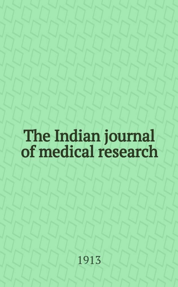 The Indian journal of medical research