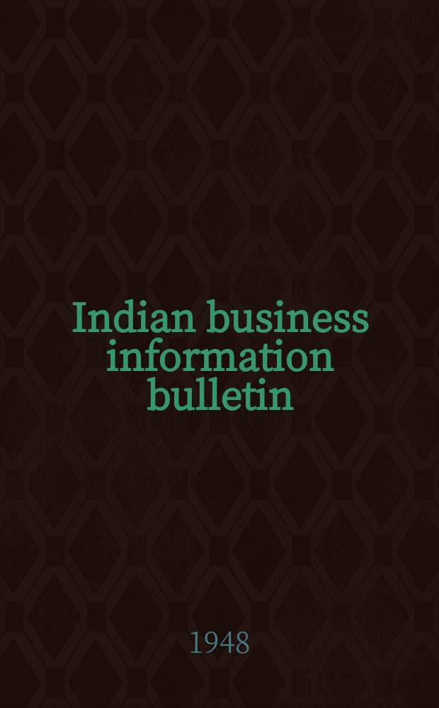 Indian business information bulletin