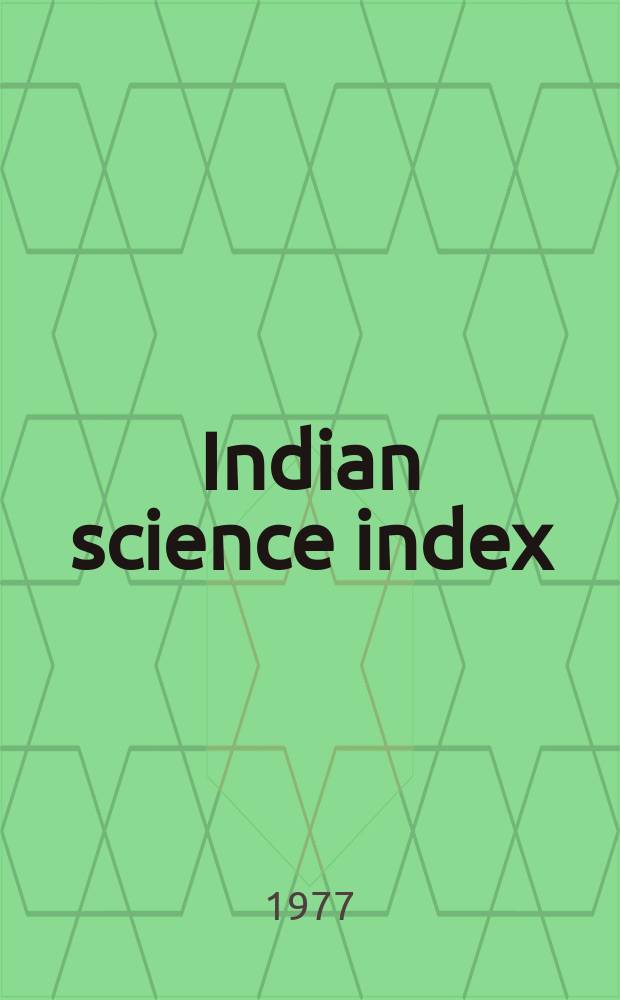 Indian science index