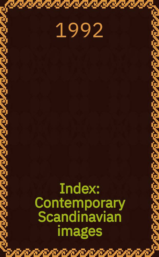 Index : Contemporary Scandinavian images