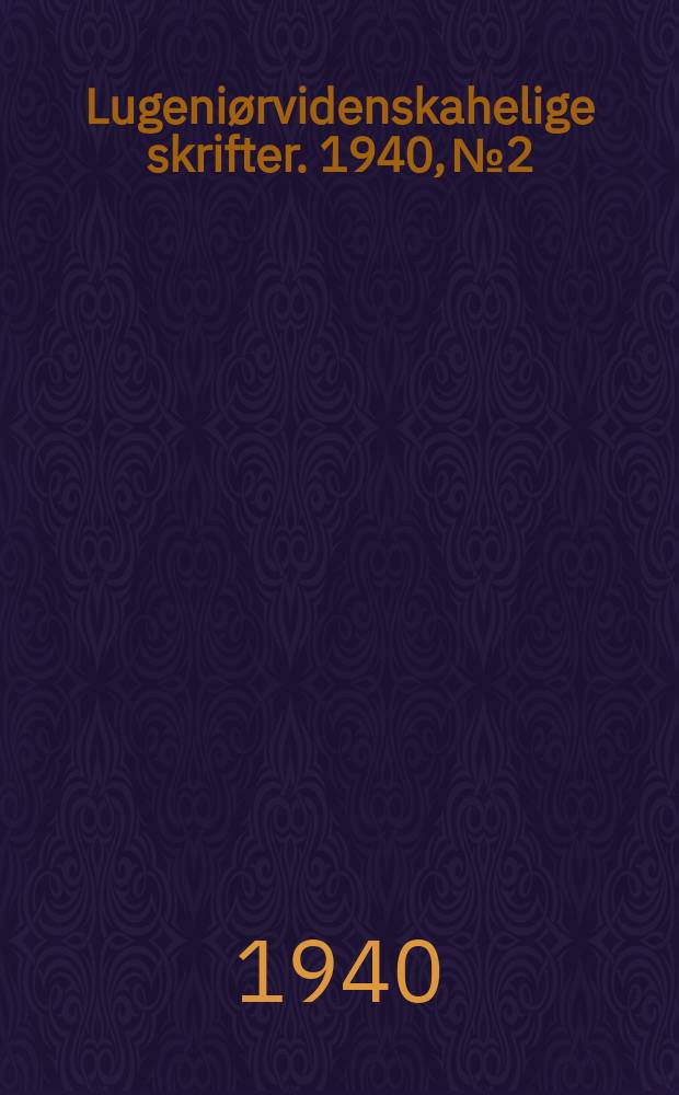 Lugeniørvidenskahelige skrifter. 1940, №2 : Studies on particle-size distribution