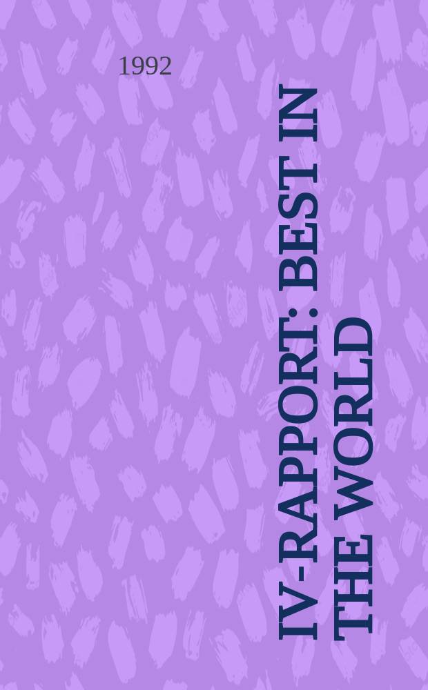 IVA- rapport : Best in the world