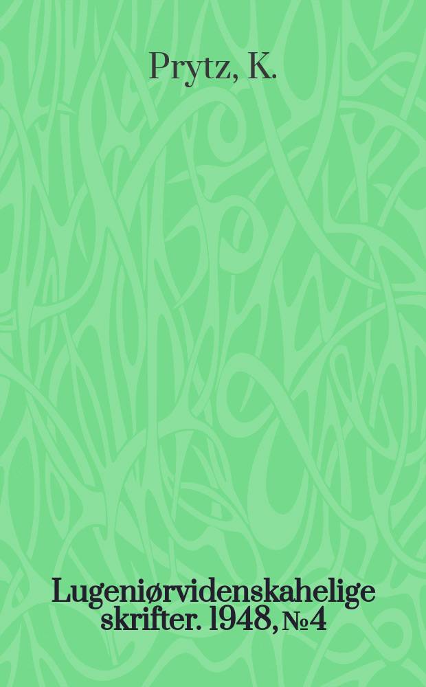 Lugeniørvidenskahelige skrifter. 1948, №4 : Landbrugsmeteorologiske korrelationsundersøgelser