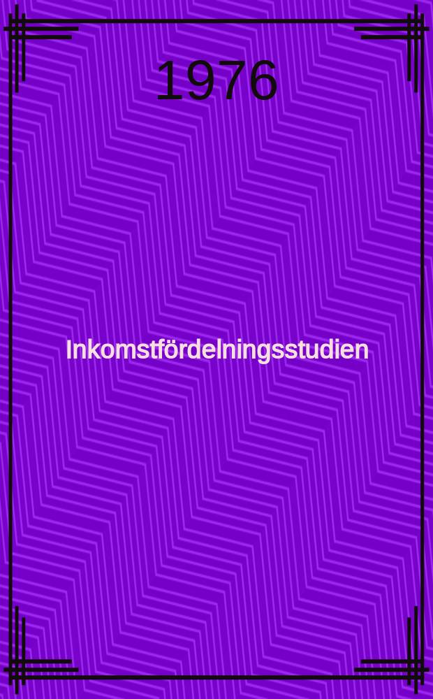 Inkomstf&ouml;rdelningsstudien