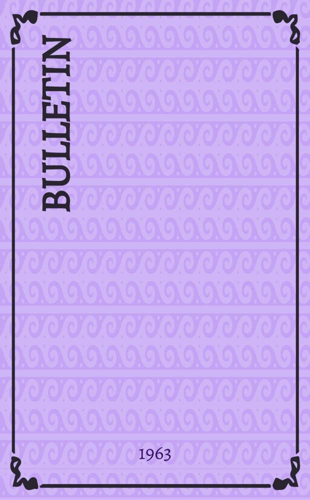 Bulletin