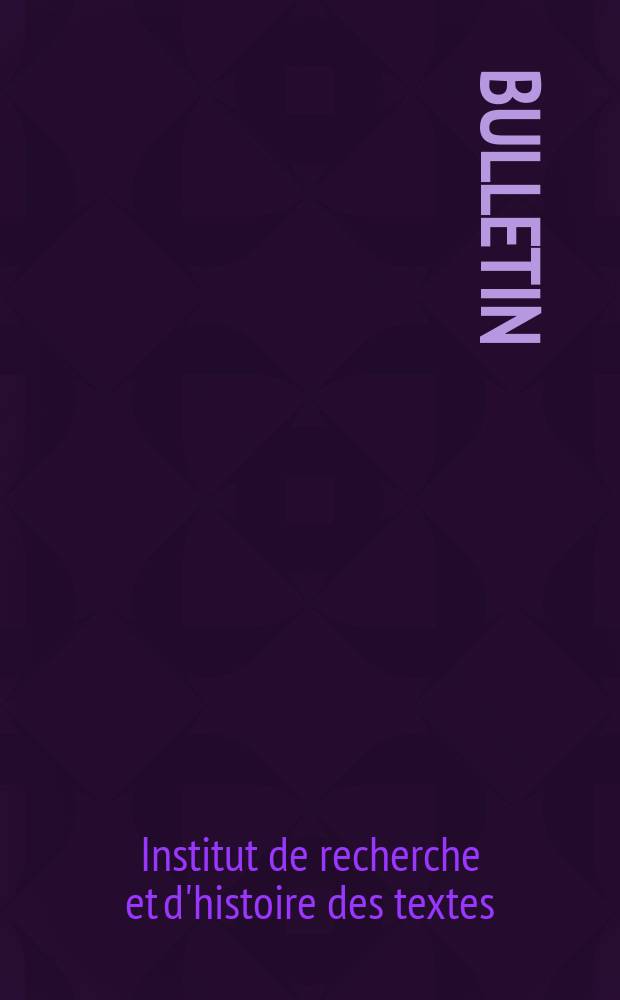 Bulletin