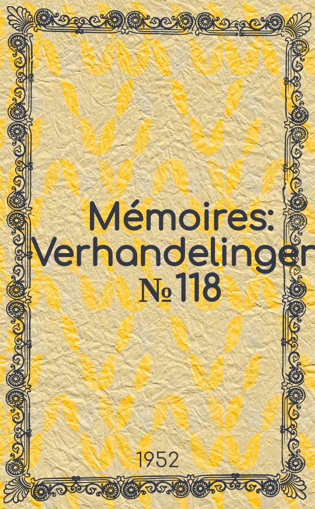 Mémoires : Verhandelingen. №118 : Les Poissons tertiaires de la Belgique ; Supplément