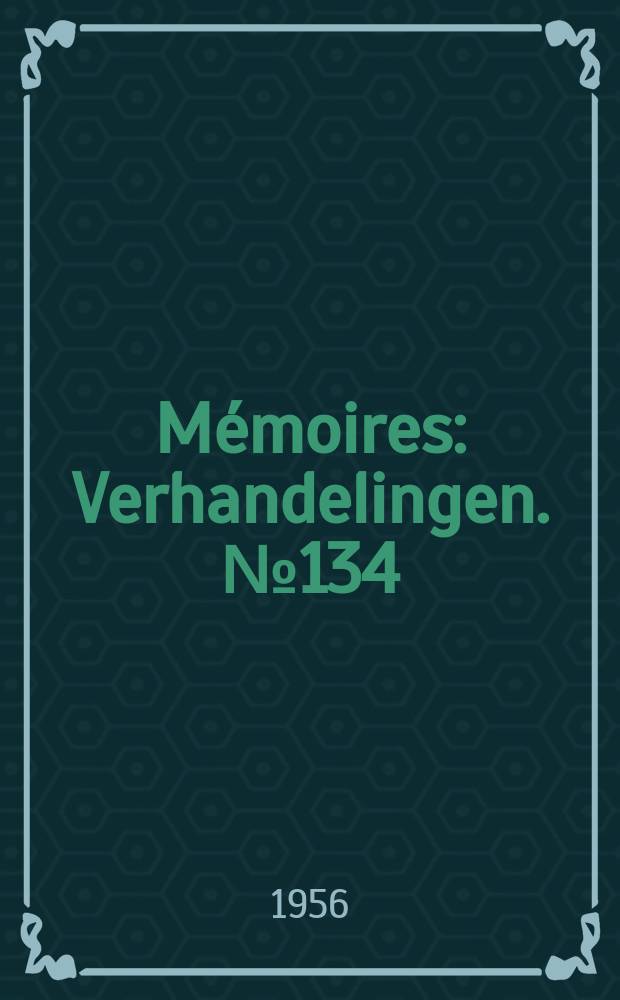 Mémoires : Verhandelingen. №134 : Observations écologiques sur une pelouse xérothermique