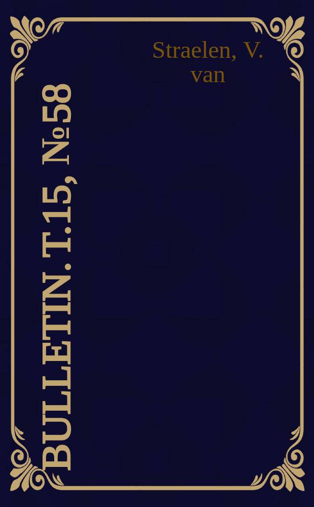 Bulletin. T.15, №58 : Neptunus regulensis Nov. Sp. Portunidse nouveau du Bup&eacute;lien de l'Aquitaine