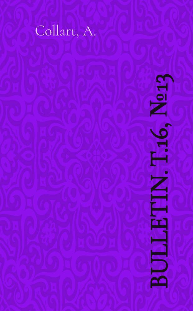 Bulletin. T.16, №13 : Dacinae du Congo belge (Diptera: Trypetidae)